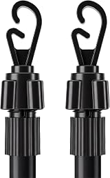 Vivo Technologies 2.4M Telescopic Washing Line Prop Pole Heavy Duty Black