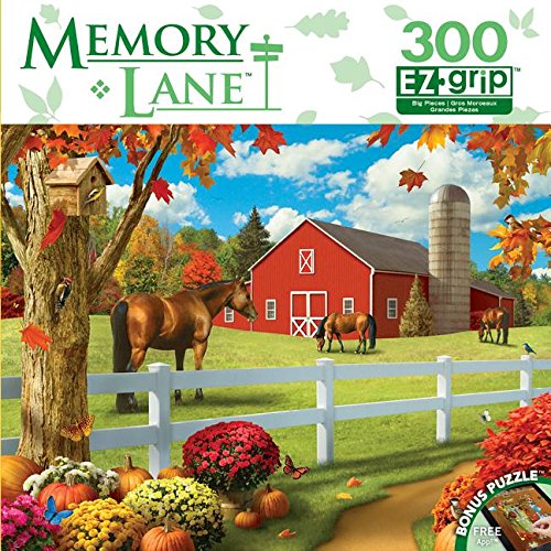 MasterPieces Memory Lane Rolling Pastures Book Box EZ Grip Jigsaw Puzzle, 300-Piece