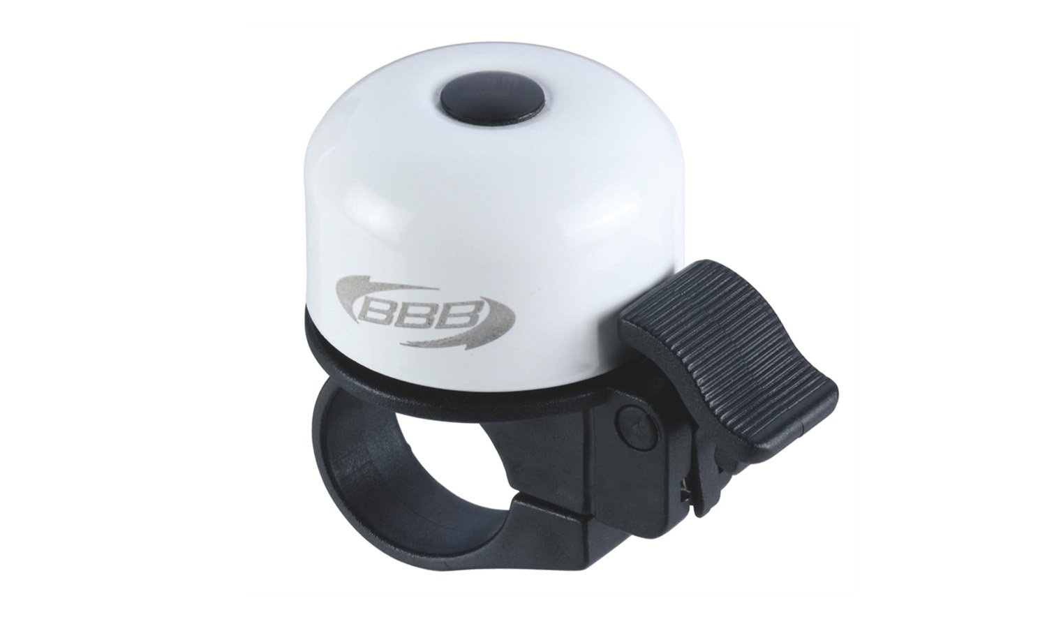 BBB Cycling Bike Bell with Clamp and Crisp Sound for Handlebar Mountain Road and Racing Bikes Loud & Clear White BBB-11