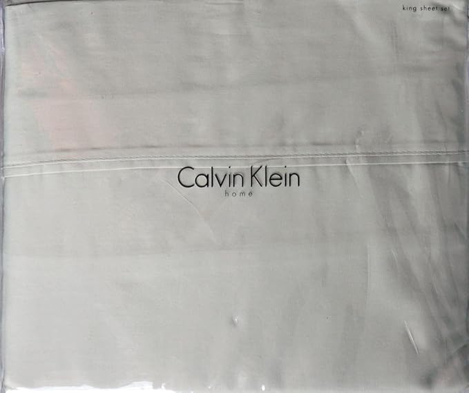 Calvin Klein 4 Piece Cotton King Size Sheet Set 320 Thread Count Sateen