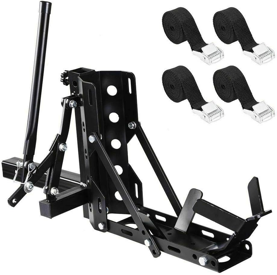 800lb Motorcycle Scooter Carrier 2" Tow Receiver Trailer
