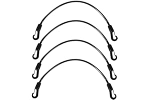 POPETPOP 4pcs Horse Blanket Straps Elastic Replacement Cord with Double End Clips Stretchy Leg Straps for