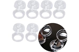 6-Piece Set, Stove knob Cover, Suitable for Gas stoves, ovens and Other knob Locks. The Transparent Cover Allows for a Clear 