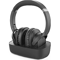 Avantree Ensemble - Wireless Headphones for TV Watching with Charging Dock, Easy Setup & Comfortable Fit for Seniors, 35hrs P