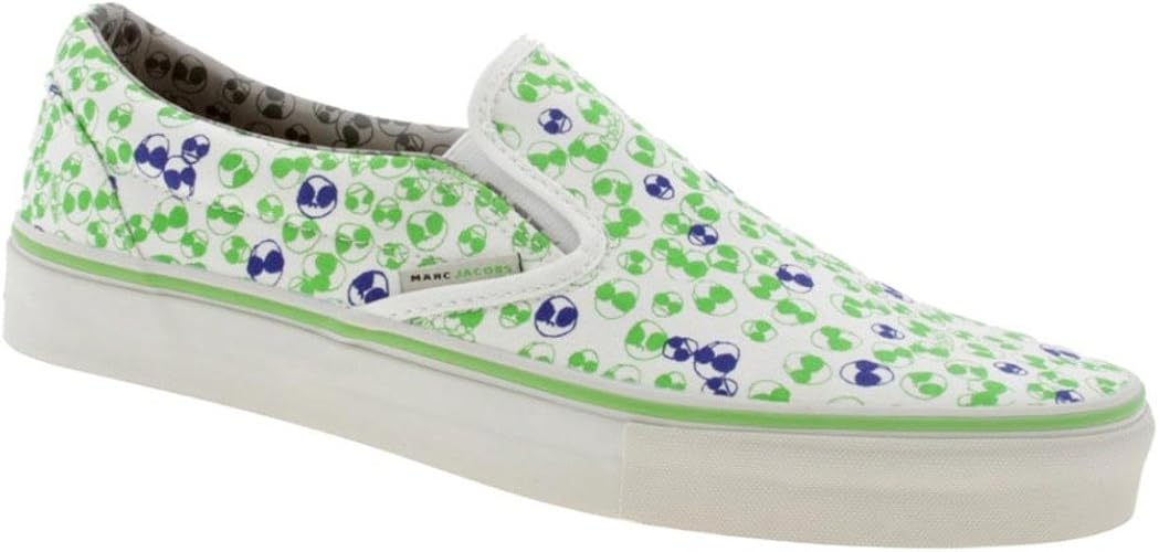 white slip on vans amazon