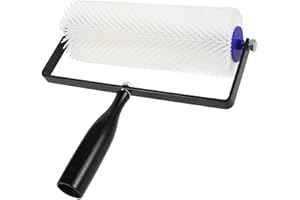 WOFASHPURET 10-inch Self Leveling Spiked Paint Roller Brush for Epoxy and Cement Floors, Bubble Removal Tool