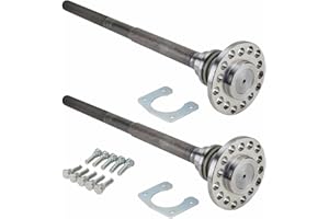 Speedway Motors 31 Spline Cut to Fit Natural Finish Racing Axles and Studs with a Zinc Finish, Fits Ford 9 Inch, Includes Steel Construction Press-In Wheel Studs