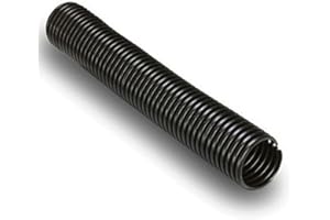 Electriduct 1.25" Split Nylon Wire Loom Tubing Corrugated Slit Flexible Conduit - 10 Feet - Black
