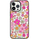 CASETiFY Compact iPhone 14 Pro Max Case [4 ft. 2X Military Grade Drop Protection/Slim/Lightweight] - Groovy Pattern Clear - Clear Black