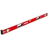 Goldblatt 48" Double View Vertical Site Box Beam Spirit Level | 0&deg;/90&deg; Bubbles, Reinforced Bridge Structure, Aluminum Alloy Frame with Pitch Lines
