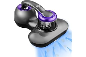 Mattress Vacuum Cleaner, Handheld UV Bed Vacuum Cleaner 16KPa & 12800 Vibrations Per/Min Upgraded Effectively Clean Up Bed, P