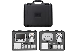 FLYEKIST Mini 3 / Mini 3 Pro Case-Professional Waterproof Carrying Case Hard Shell Travel Case for DJI Mini 3 Pro Fly More Combo and Drone Accessories