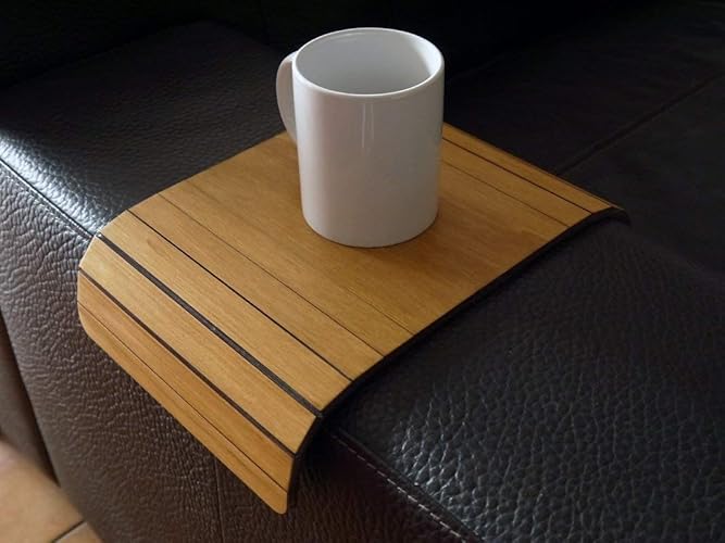 Slinky Wooden Sofa Arm Table In Natural Wood Or Many Hand Painted