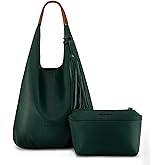 Montana West Hobo Bags for Women Slouchy Handbags 2PCS Tassels Shoulder Bag with Comestic Bag