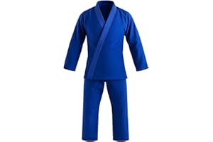 Delmont Adult Brazilian Jiu-Jitsu Gi – Lightweight BJJ for Men & Women (Gi Only, Belt Sold Separately) – Durable, Breathable