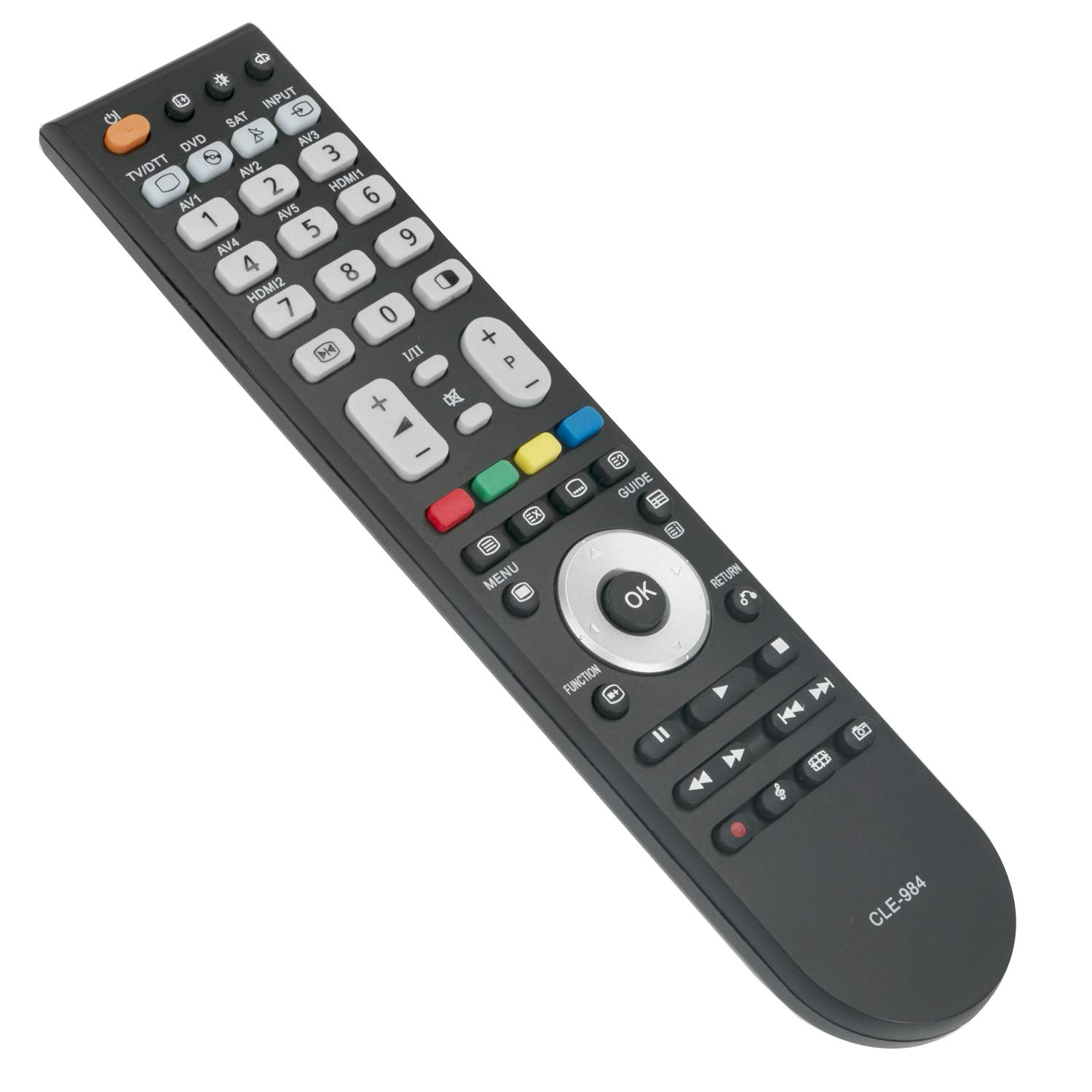 CLE-984 Remote Control Replace -VINABTY Remote for Hitachi P50T01U P50T01UA P50TP01U P50TP01UA P42T01E P42T01EA P42TP01E P42TP01U L47VP01E L42VP01C L37V01E L37V01EA L37VP01E L37VP01U L37VR1U L32H01UA