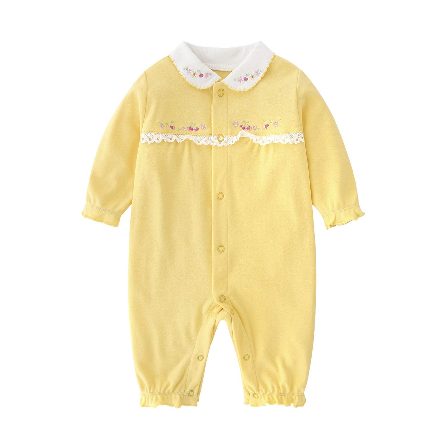 Photo 1 of Babymine Toddler Spring Cute Pattern Footed Jumpsuit Snug Cotton Play Suit for 6-9 Month Infant Embroidery