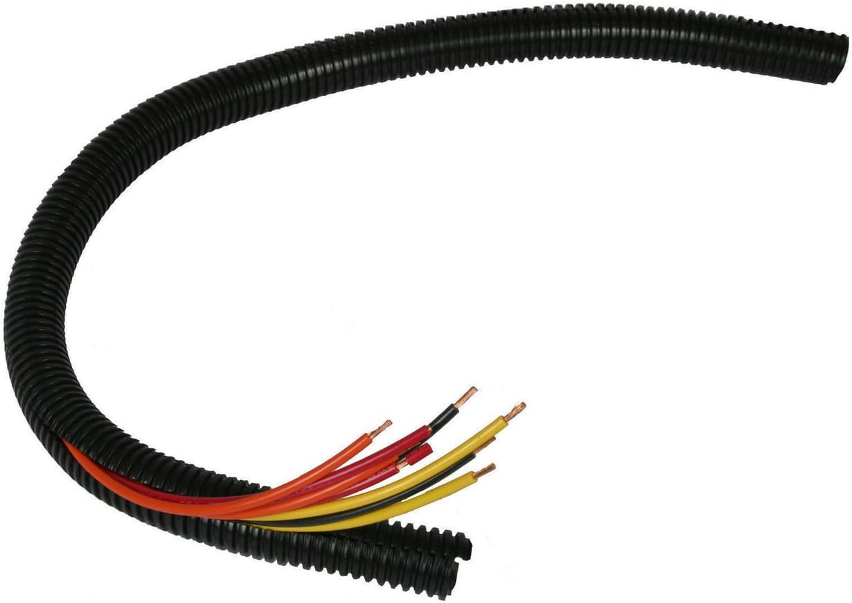 American Terminal Wire Loom Black 100' Feet 3/8" Split Tubing Hose Cover Auto Home Marine: Home Improvement