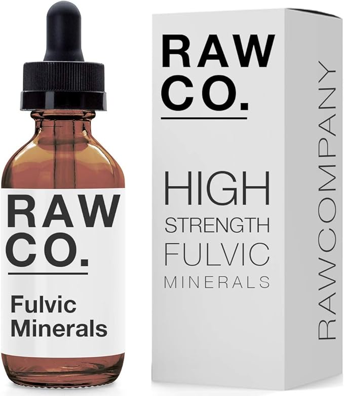 Raw Co, Fulvic Mineral Concentrate. High Strength Fulvic Acid, Humic Acid & Trace Minerals (50ml
