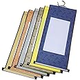 Echaprey 6pcs Blank Mounting Hanging Wall Scrolls Set for Kanji, Sumi and Chinese Calligraphy