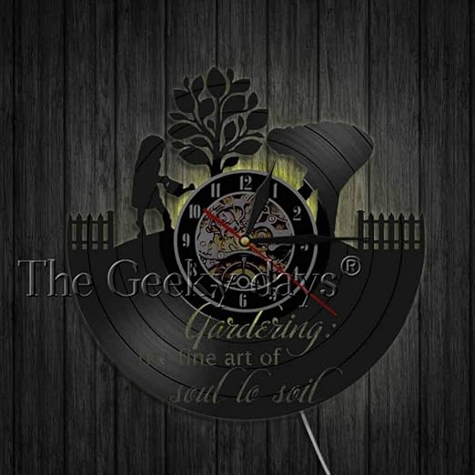 Hhyxin Reloj De Pared De Vinilo Cotizaciones De Jardin Estilo De