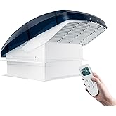 ROOVO 14" RV Vent Fan,12V Super Quiet Roof Fan，10-Speed Reversible Fan with Remote Control，for Camper Trailer