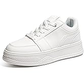 TIMEJOY Women's Chunky Platform Sneakers Fashion Classic Tennis Shoes Lace-Up Non-Slip for Casual Walking & Light Sports