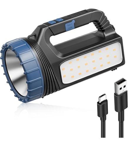 SUYOOULIN Solar Rechargeable LED Searchlight, Super Bright 13000LM - View #2