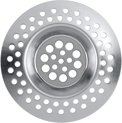 WENKO Sink Strainer Set of 2 Stainless Steel 7cm Prevent Clogs