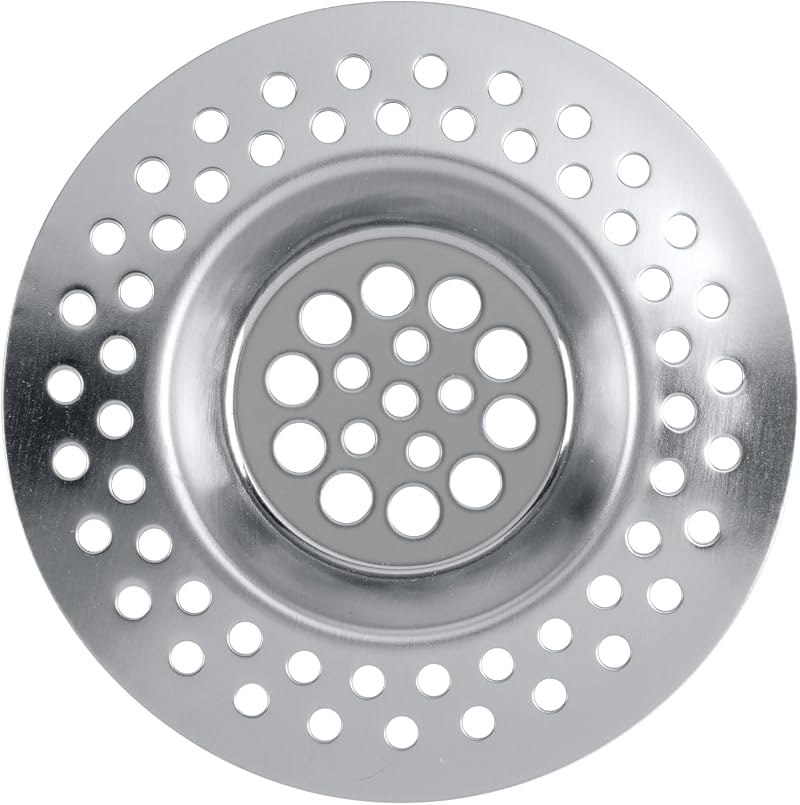 WENKO Sink Strainer Set of 2 Stainless Steel 7cm Prevent Clogs