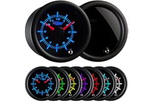 GlowShift Tinted 7 Color Clock Gauge by GlowShift