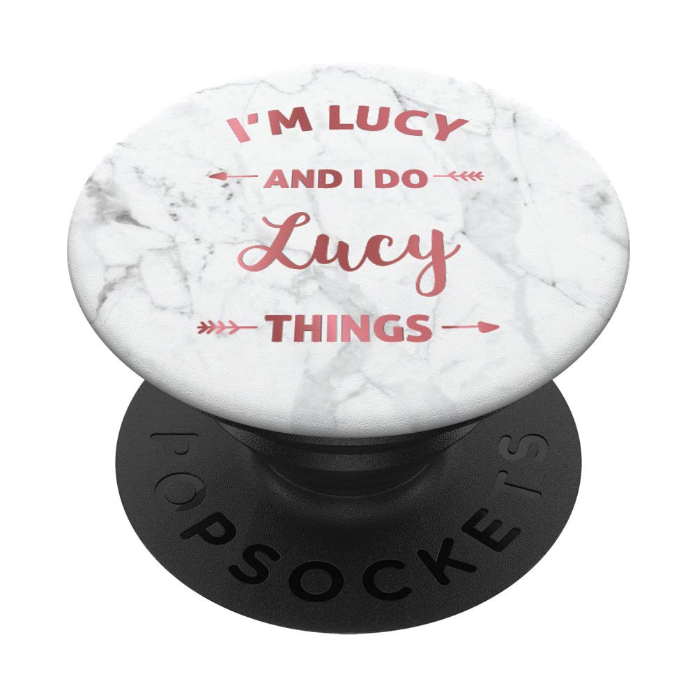 Cute Lucy Things Personalized Name Gifts PopSockets PopGrip: Swappable Grip for Phones & Tablets