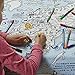 eatsleepdoodle Coloring World Map Tablecloth for Kids – Reusable Washable Activity Table Cover with 10pcs Washable Markers, Fun Arts & Crafts for Boys & Girls, Activity Blanket for Parties, Birthdays