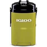 Igloo Laguna Pro Half Gallon Jug, Acid Green | Insulated Sport Jug, Holds 64 oz, Gasketed Leak-Resistant Lid, Chain Links Hooks, Rubberized Grip Handle