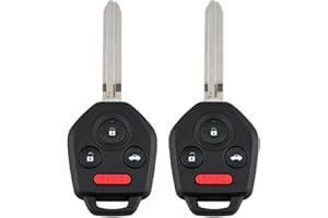 Kilessgo Fits for Subaru STI Forester Impreza XV Crosstrek 2015 2016 2017 2018 2019 Key Fob CWTWBU766 433MHz G 4 Buttons(Set 