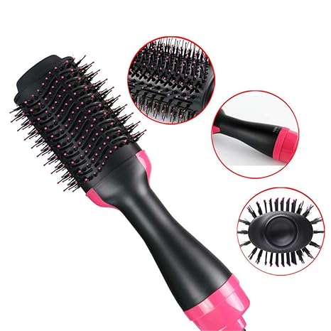Hot air brush two-in-one hair dryer and plump multi-functional salon anion hair straightener & Curling comb