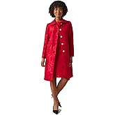 Kasper Womens Peter Pan Collar Topper with Flap Pockets