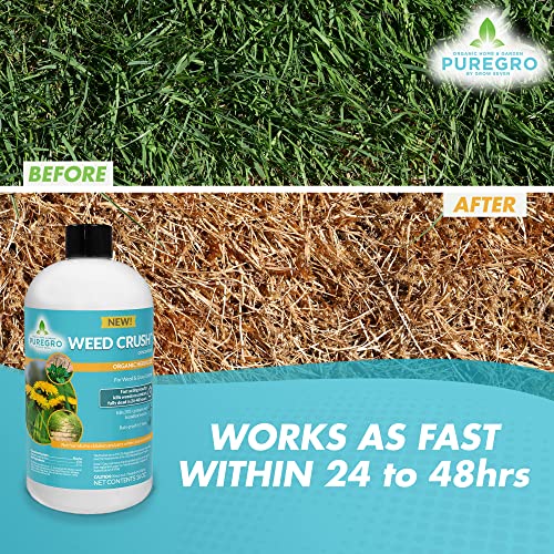 PureGro Weed Crush Weed Killer Herbicide Concentrate All Natural Weed
