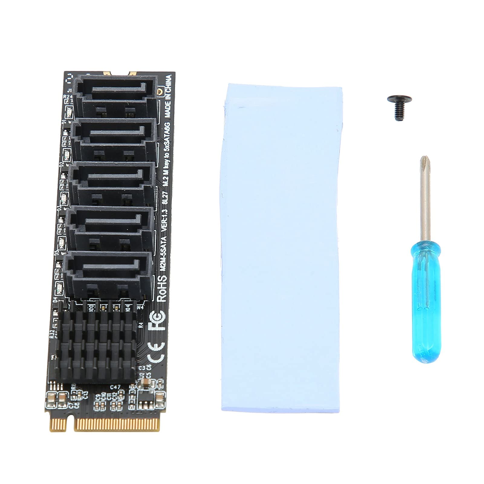 M.2 PCIE SATA3.0 Adapter Card,PCIE M.2 to SATA3.0 Drive Free Hard Disk Converter,Adapter Card SATA Transfer,M2 Drive Adapter for OS X for Llinux for WINDOWS