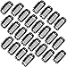TecUnite 100 Pieces Black 9-Teeth Wig Snap Clips Metal Comb Wig Clip for Hair Extension