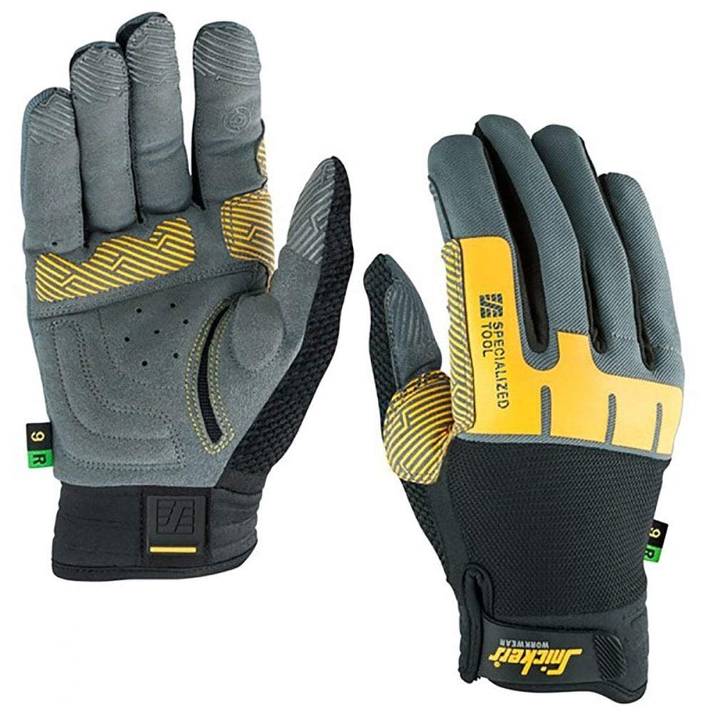 Snickers 95984804009 Size 9 "Specialized Tool" Right Glove - Grey/Black