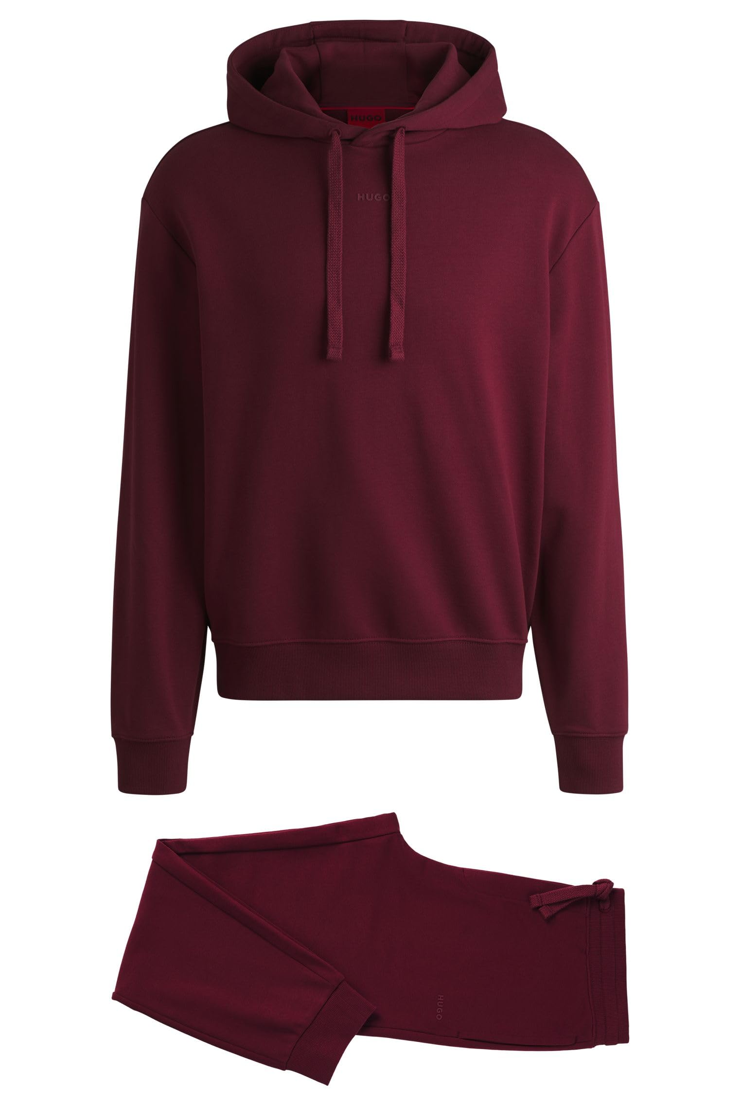 Photo 1 of HUGO Center Logo Cotton Track Suit, Crimson red, XL