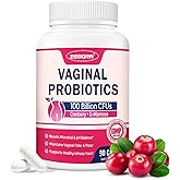 ZEBORA Vaginal Probiotics for Women 100 Billion CFUs, Probiotic for Digestive Health & Vaginal pH Balance & Urinary Tract Health, with Organic Cranberry & Prebiotics, 90 Veggie Capsules