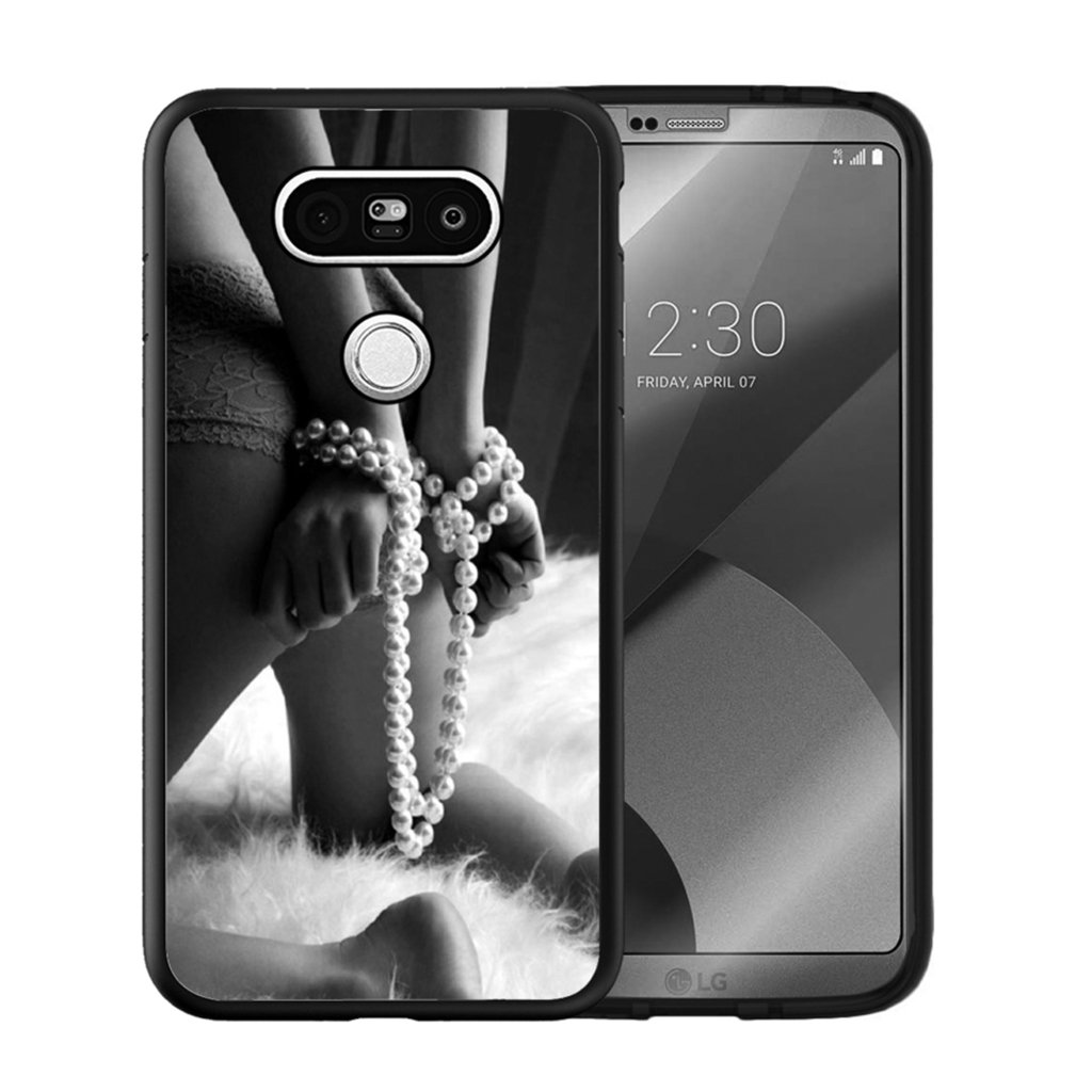 LG G6 Case Customized Black Soft Rubber TPU Case for LG G6 Case Black Fifty Shades of Grey-The White Mattress