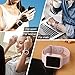 KEASDN Compatible Apple Watch Band with Case 38mm 42mm, Silicone Sport iWatch Strap Band with Shock-Proof Case Compatible with Apple Watch Series 3/2/1 Sport and Edition (Light Pink, 38mm S/M)