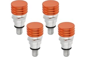 Micro Traders 4Pcs M4x0.7mm Fork Air Bleeder Valves Compatible with KTM XC EXC EXCF XCW SX SXF MXC