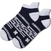 Hot Sox Men's Runners High No Show Tab Crew Socks 1 Pair, Black, Men's 6-12 Shoe
