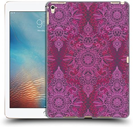 Official Micklyn Le Feuvre Magenta Pink and Coral Doodle Patterns Hard Back Case for Apple iPad Pro 9.7