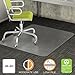 Deflecto DuraMat Clear Chair Mat, Low Pile Carpet Use, Rectangle, Beveled Edge, 46 x 60 Inches (CM13443FCOM)