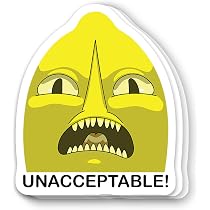Amazon.com: (3Pcs) Unacceptable Earl of Lemongrab Adventure Time ...